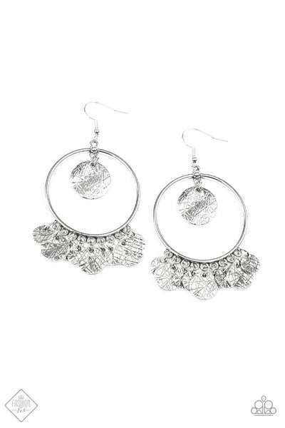 Paparazzi Accessories Start From Scratch Silver Earrings 