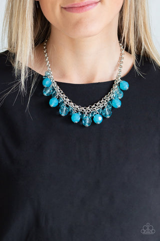 Paparazzi Accessories Fiesta Fabulous - Blue Necklace & Earrings 