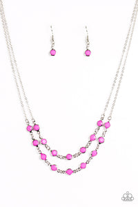 Paparazzi Accessories Summer Girl - Purple Necklace & Earrings 