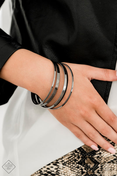 Paparazzi Accessories Ensnared Black Bracelet