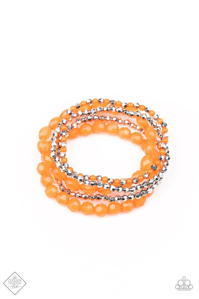 Paparazzi Accessories Sugary Sweet - Orange Bracelet 