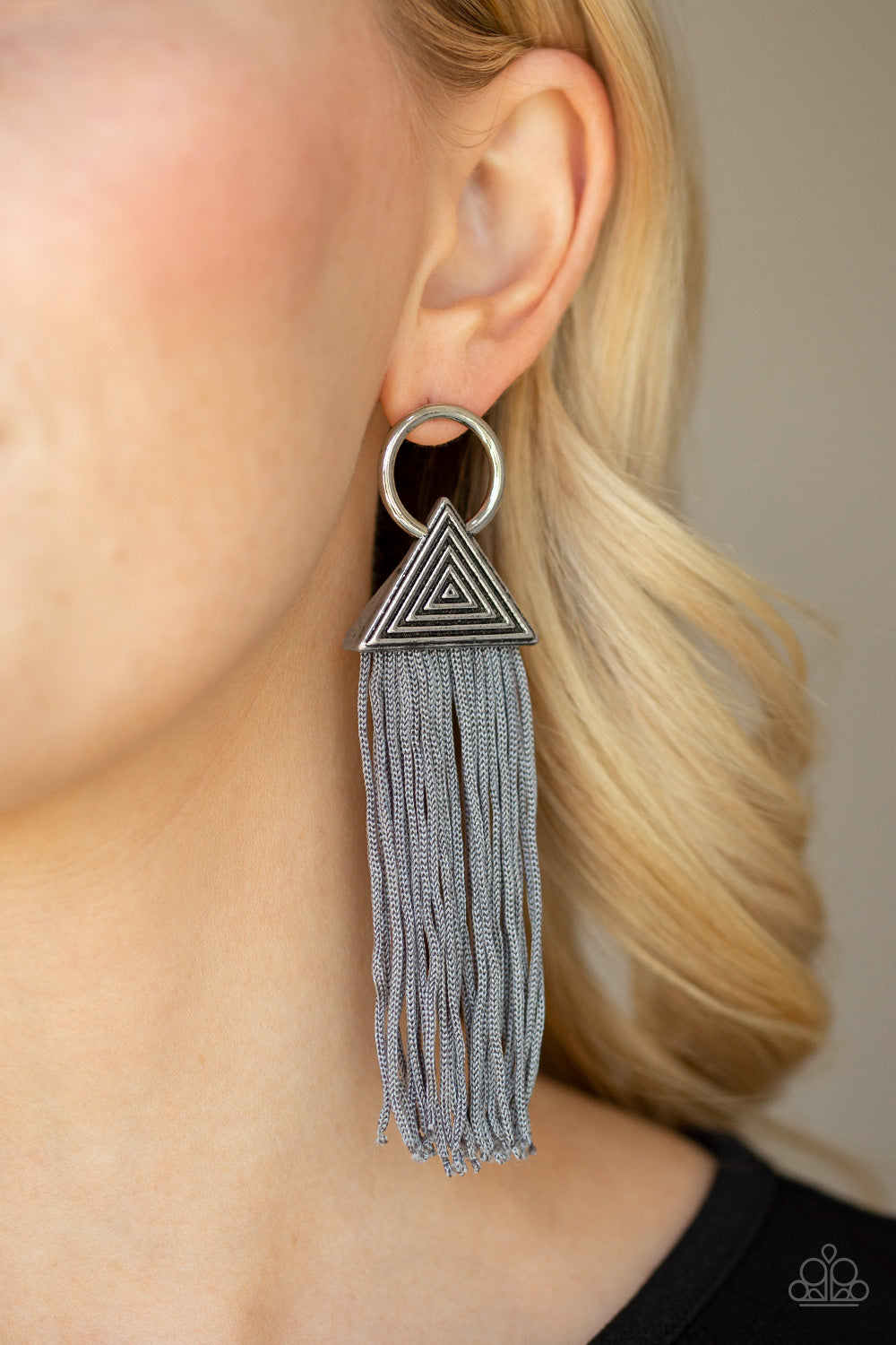 Paparazzi Accessories Oh My GIZA - Silver Earrings 