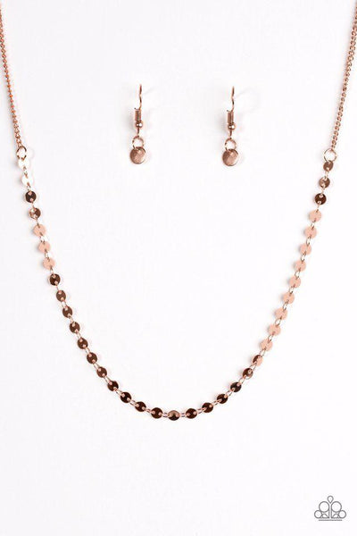 Paparazzi Accessories Let There Be Spotlight Copper Necklace & Earrings 