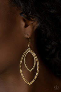 Paparazzi Accessories High Maintenance - Brass Earrings 