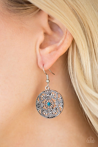 Paparazzi Accessories Rochester Royale - Blue Earrings 