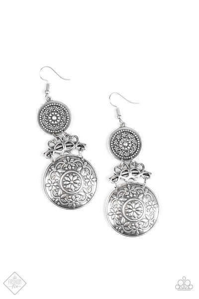 Paparazzi Accessories Garden Adventure - Silver Earrings 