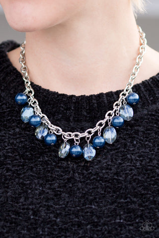 Paparazzi Accessories Celebrity Status - Blue Necklace & Earrings 