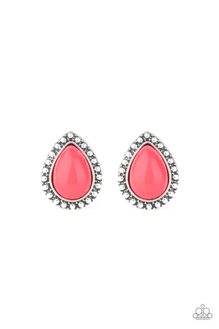 Paparazzi Accessories Boldly Beaded - Pink Earrings 