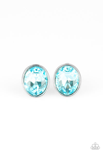 Paparazzi Accessories Stunning Shine - Blue Earrings 