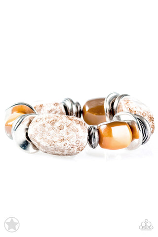 Paparazzi Accessories Glaze of Glory - Peach Bracelet 