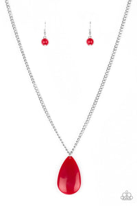 Paparazzi Accessories So Pop-YOU-lar - Red Necklace & Earrings