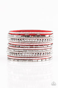 Paparazzi Accessories Wham Bam Glam - Red Bracelet 