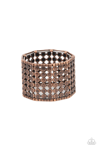 Paparazzi Accessories Cool and CONNECTED - Copper Bracelet 