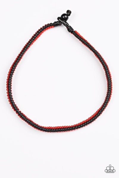 Paparazzi Accessories High-Speed TRAIL - Red Necklace 