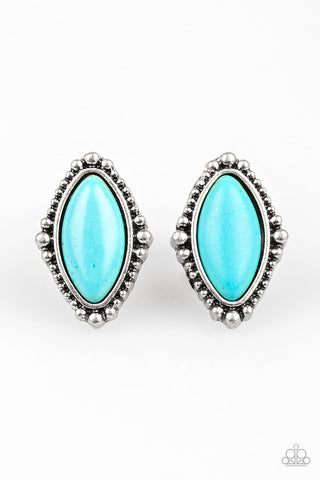 Paparazzi Accessories A House Is Not A HOMESTEAD - Blue Earrings 