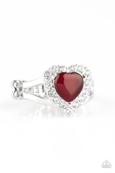 Paparazzi Accessories Ring The Love Is In The Air - Red