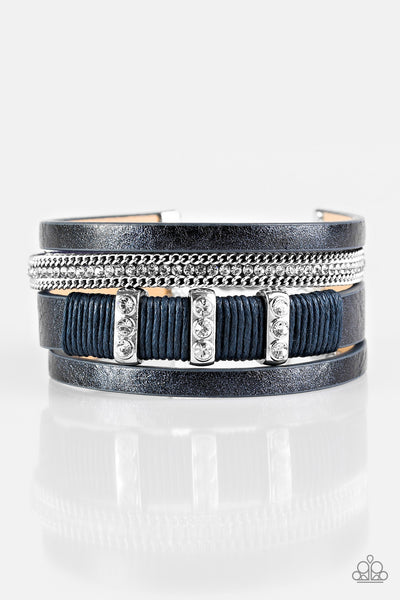 Paparazzi Accessories FAME Night - Blue Bracelet 