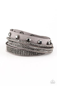 Paparazzi Accessories Totally Rockable - Silver Bracelet 