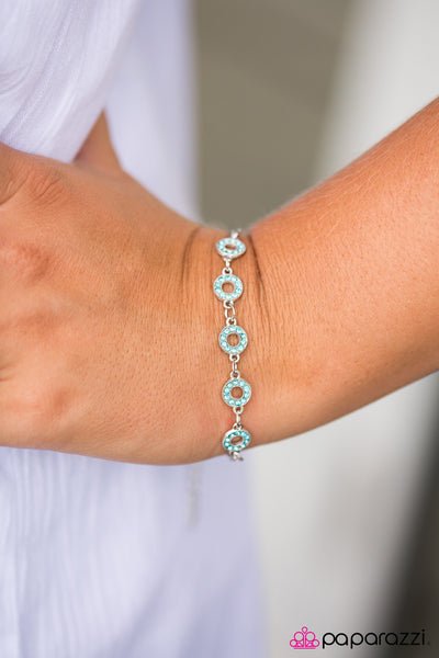 Paparazzi Accessories This Time Around - Blue Bracelet 