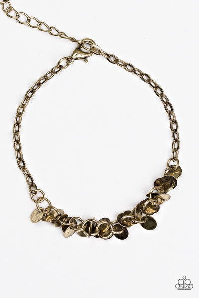 Paparazzi Accessories Shimmer Train - Brass Bracelet 