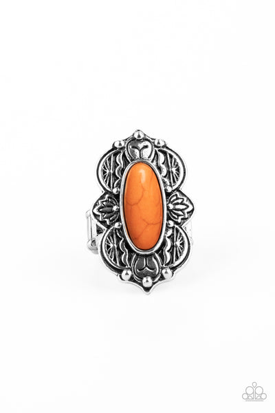 Paparazzi Accessories Lotus Oasis - Orange Ring