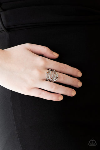 Paparazzi Accessories Making The World Sparkle - Brown Ring