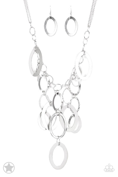 Paparazzi Accessories A Silver Spell Necklace & Earrings 