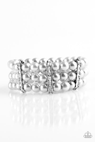 Paparazzi Accessories Put On Your GLAM Face - Silver Bracelet 