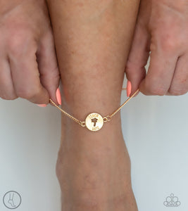 Paparazzi Accessories - Summer Shade - Gold Anklet