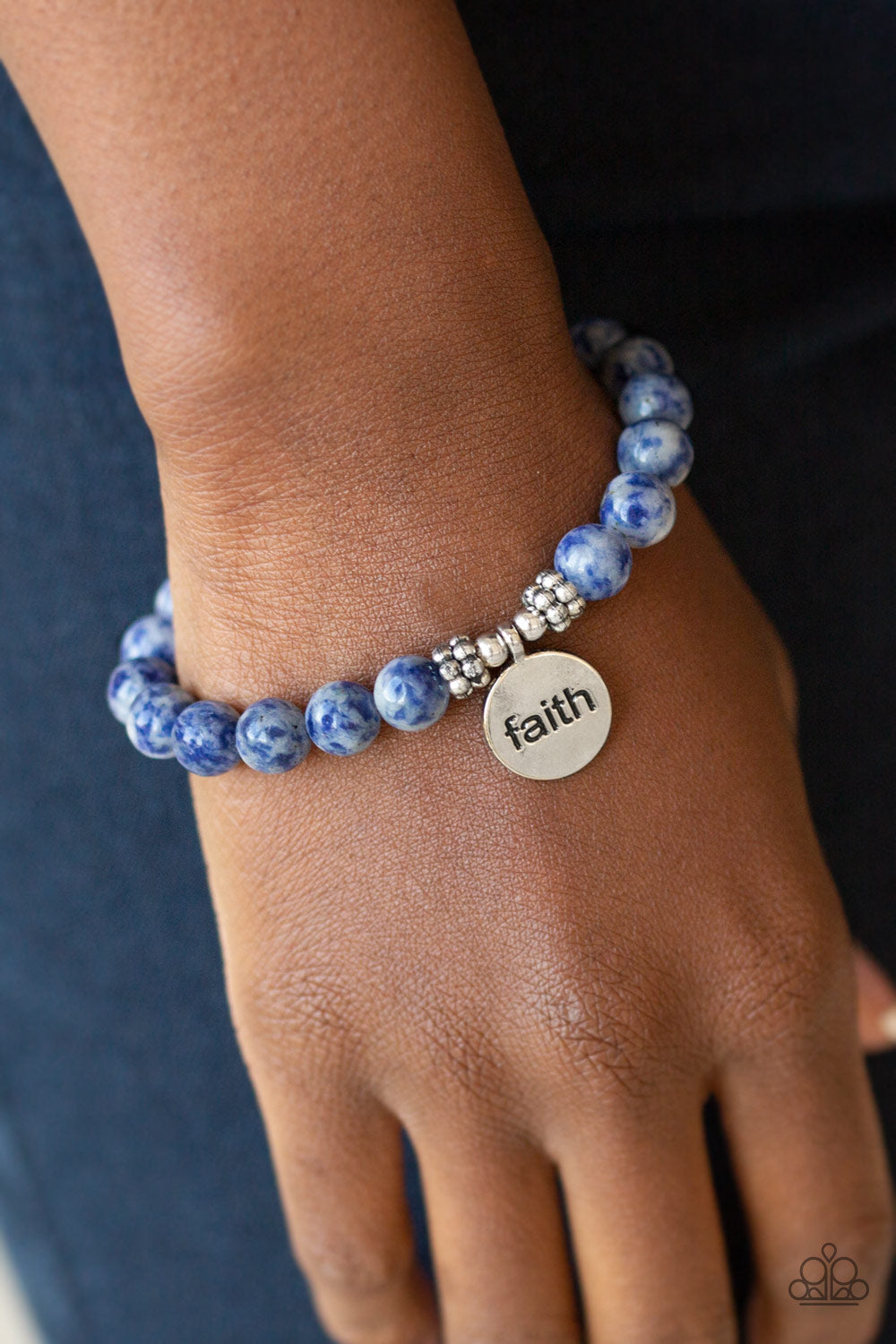 Paparazzi Accessories FAITH It, Till You Make It - Blue Bracelet 