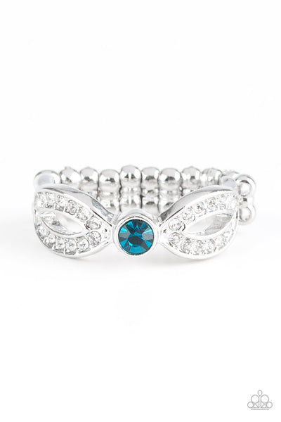 Paparazzi Accessories Extra Side Of Elegance - Blue Ring