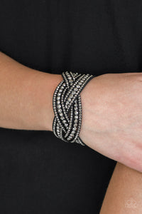 Paparazzi Accessories Bring On The Bling - Black Bracelet 