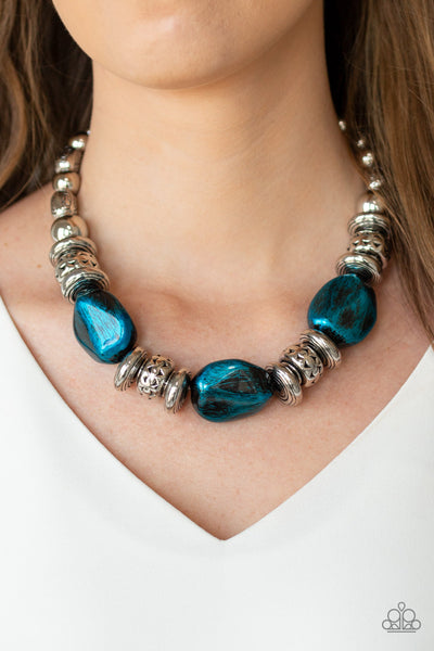 Paparazzi Accessories Colorfully Confident - Blue Necklace & Earrings 