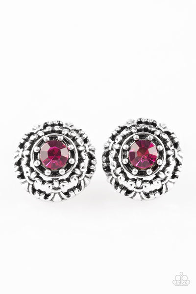 Paparazzi Accessories Courtly Courtliness - Pink Earrings 