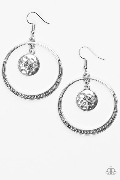 Paparazzi Accessories Tundra Trip - Silver Earrings
