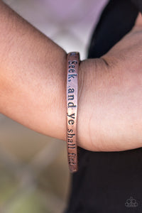 Paparazzi Accessories It Shall Be Given - Copper Bracelet 