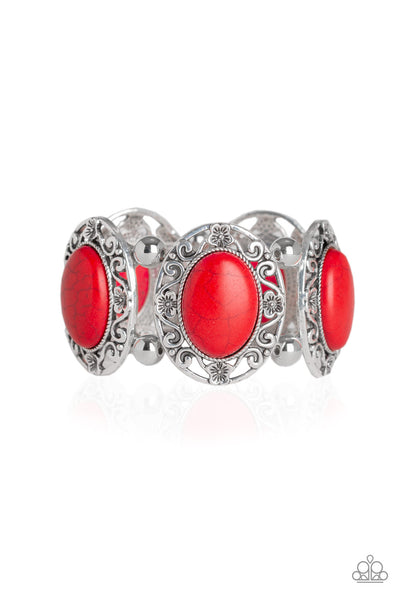 Paparazzi Accessories Rodeo Rancho - Red Bracelet 