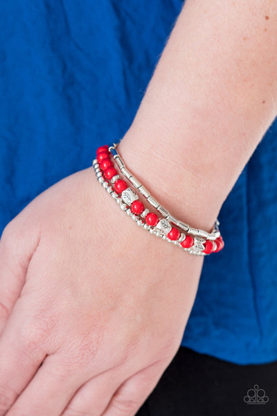 Paparazzi Accessories What A TREE-t! - Red Bracelet 