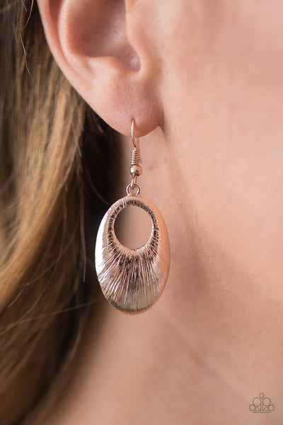 Paparazzi Accessories Now Ive SHEEN Everything!- Rose Gold Earrings 