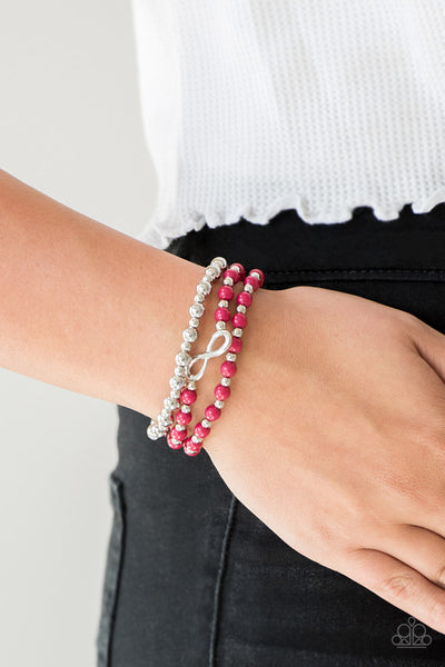 Paparazzi Accessories Immeasurably Infinite - Pink Bracelet 