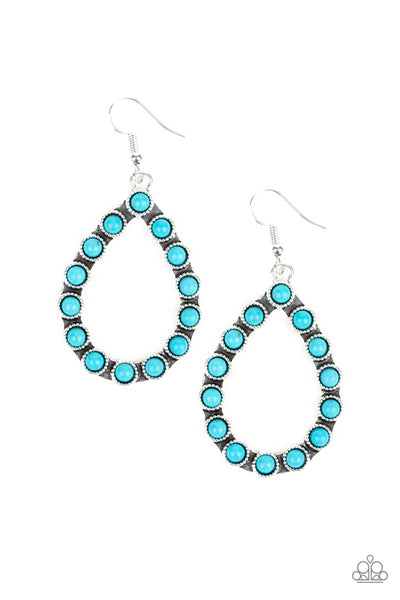 Paparazzi Accessories Sagebrush Sunsets - Blue Earrings 