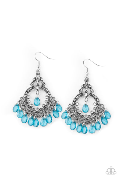 Paparazzi Accessories Lyrical Luster - Blue Earrings 