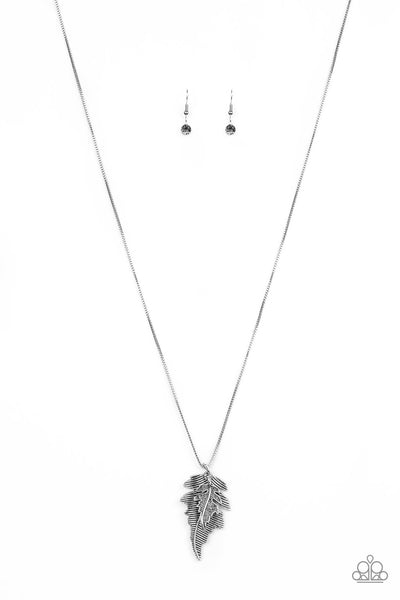 Paparazzi Accessories Enchanted Meadow - Silver Necklace & Earrings 