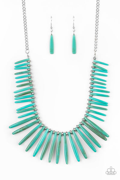 Paparazzi Accessories Out of My Element - Blue Necklace & Earrings 