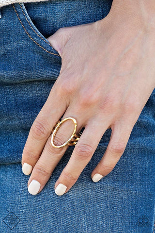 Paparazzi Accessories Center Chic Gold Ring