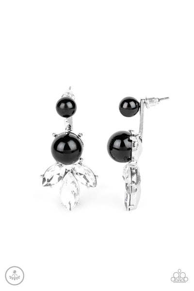 Paparazzi Accessories Extra Elite - Black Earrings 