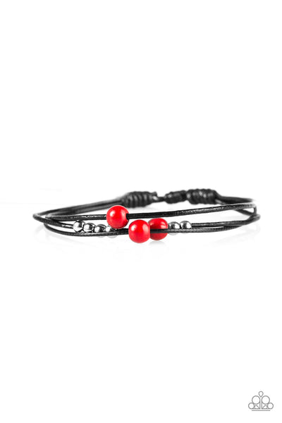 Paparazzi Accessories Mountain Treasure - Red Bracelet 