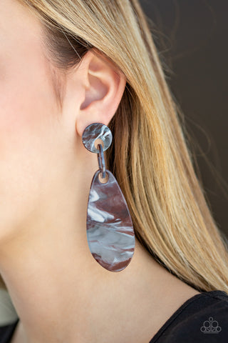 Paparazzi Accessories A HAUTE Commodity - Brown Earrings 