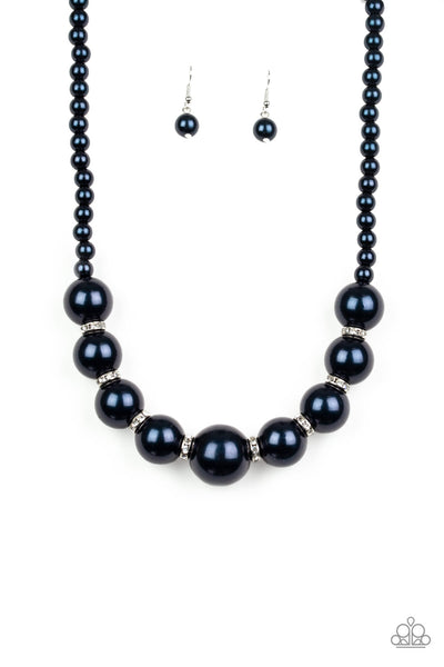 Paparazzi Accessories SoHo Socialite - Blue Necklace & Earrings 