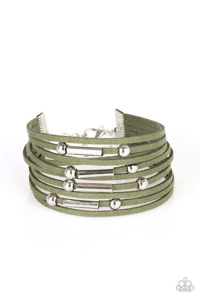 Paparazzi Accessories Back To BACKPACKER - Green Bracelet 
